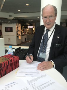 Patrick of Haleybrooke Signing off at Cannes