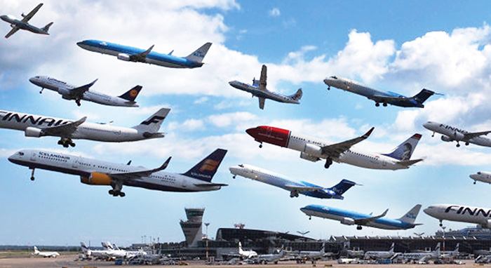 helsinki airport take off planes