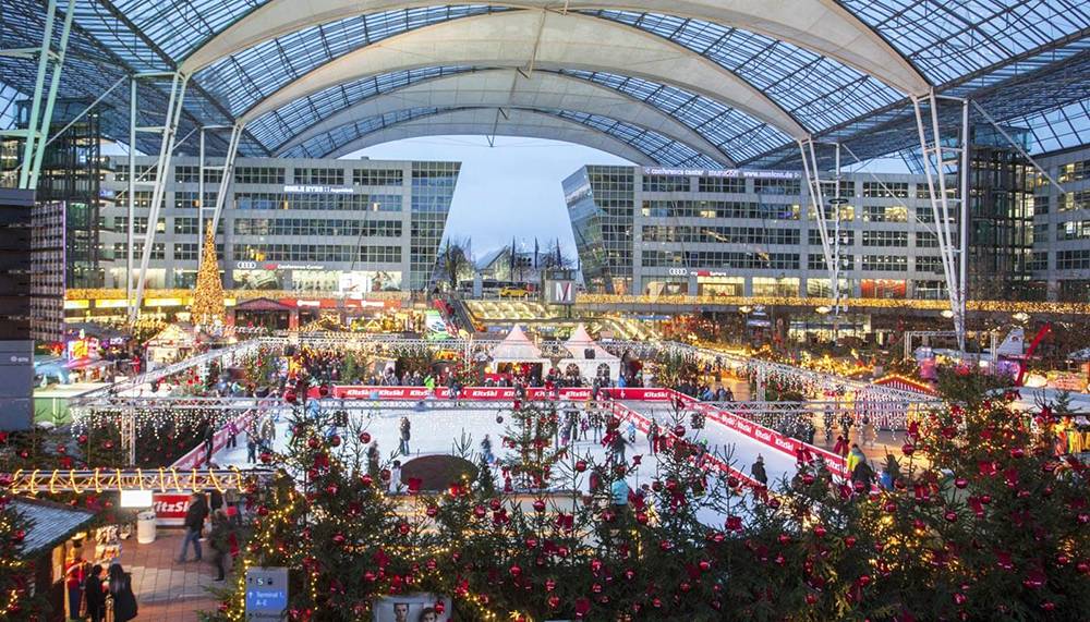 The Munich Airport 'Wintermarkt'
