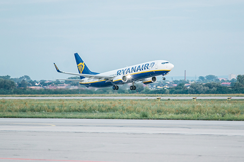 Ryanair taking off