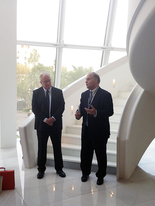 Yngve-Bia-&-Erik-Juul-in-Cannes-2015 – TRBusiness Yngve Bia pictured with TFWA President, Erik Juul-Mortensen at the 2015 World Exhibition & Conference. – TRBusiness