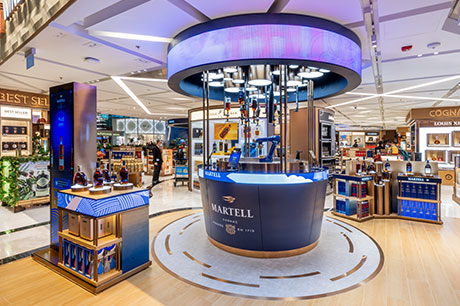 Pernod Ricard GTR opens for in-airport Martell AI-powered boutique at Changi Airport.