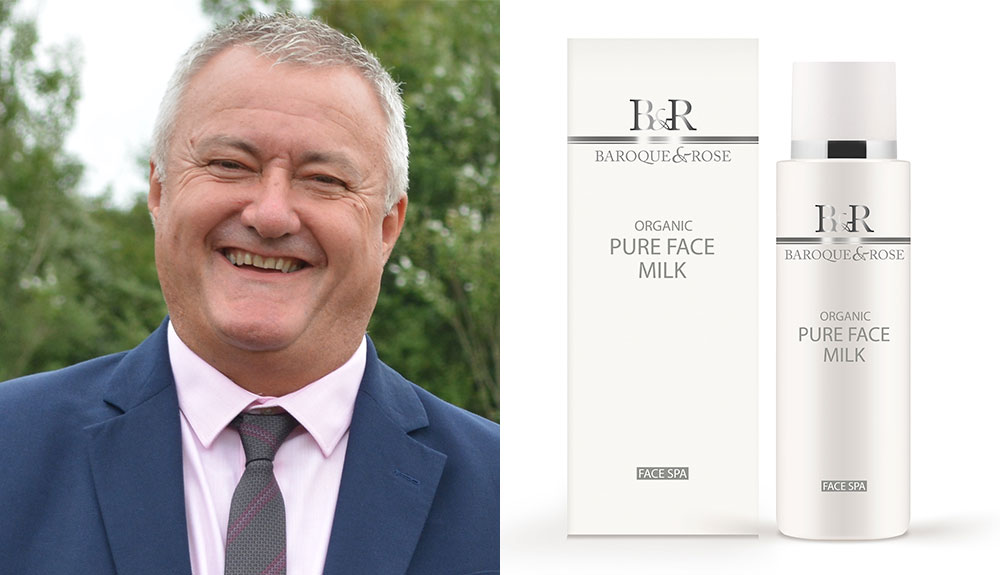 Garry Maxwell, Director, GMAX Travel Retail and Baroque & Rose Pure Organic Face Milk.