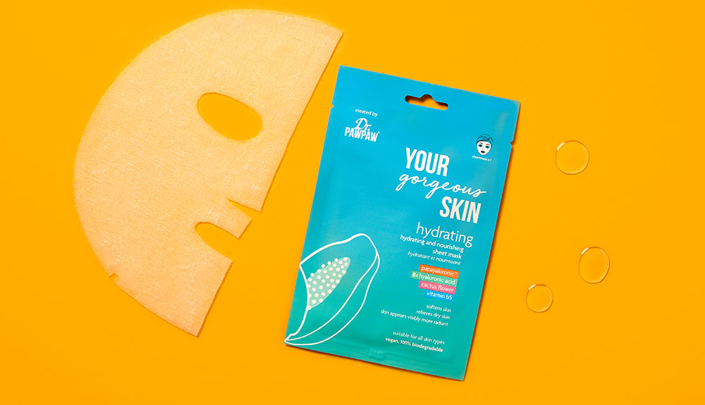 Dr-PawPaw-Your-Gorgeous-Skin4 – TRBusiness Your Gorgeous Skin sheet masks are 100% biodegradable and can be popped in the food bin. – TRBusiness