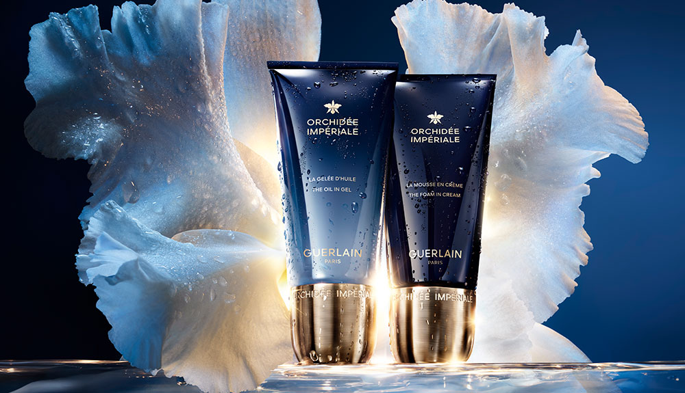 Guerlain launches Orchidée Impériale Blue two-step cleansing ritual
