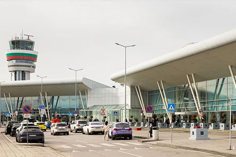 Sofia International Airport in Bulgaria.