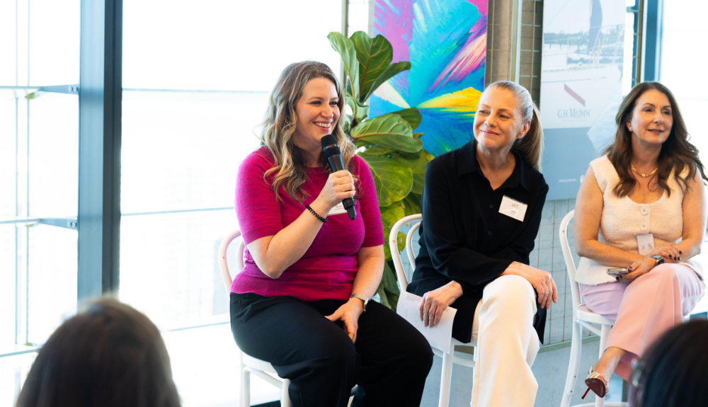 WITR 1000 2 – TRBusiness A panel discussion took place featuring Becky Holliday (Pernod Ricard), Tanya Leivers (Avolta) and Rosi Fernandez (La Prairie).