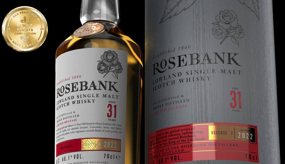 Rosebank 31 Year Old crowned World's Best Whisky at SFWSC