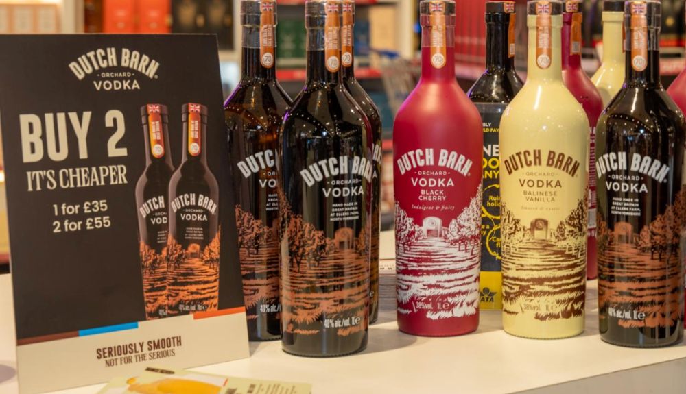 Dutch Barn Vodka secures first airport listing at London Luton with Lagardère