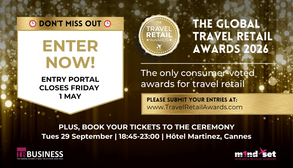 Global Travel Retail Awards 2026: Only three weeks left to enter!