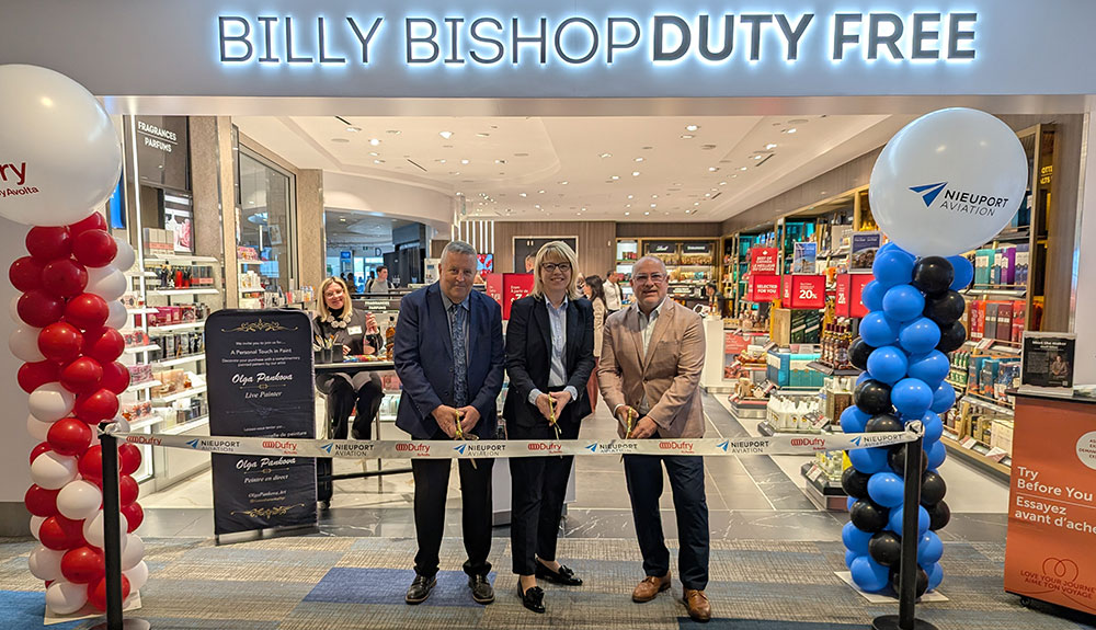 Nieuport Aviation opens walkthrough duty-free store at Billy Bishop Airport