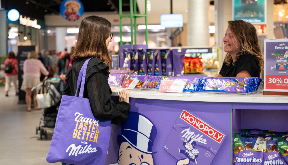 Milka and Monopoly join forces in global travel retail activation