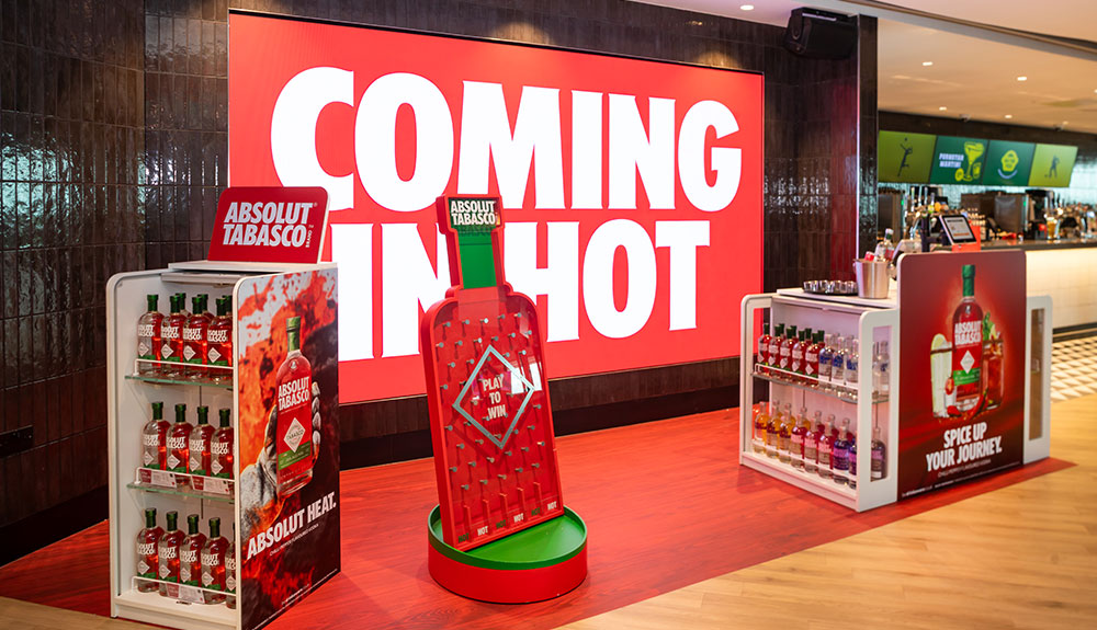 Absolut Tabasco takeover at MAN blends retail theatre & tasting-led engagement