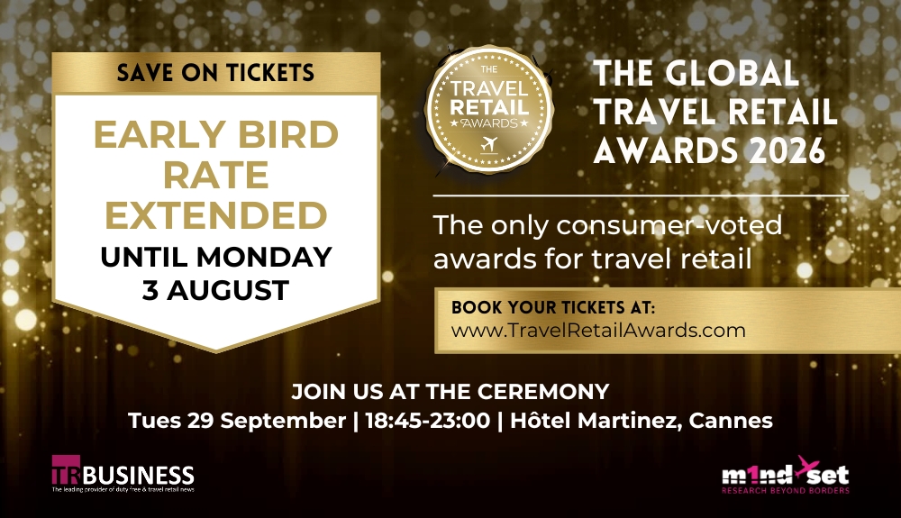 Early bird rate extended for the Travel Retail Awards ceremony