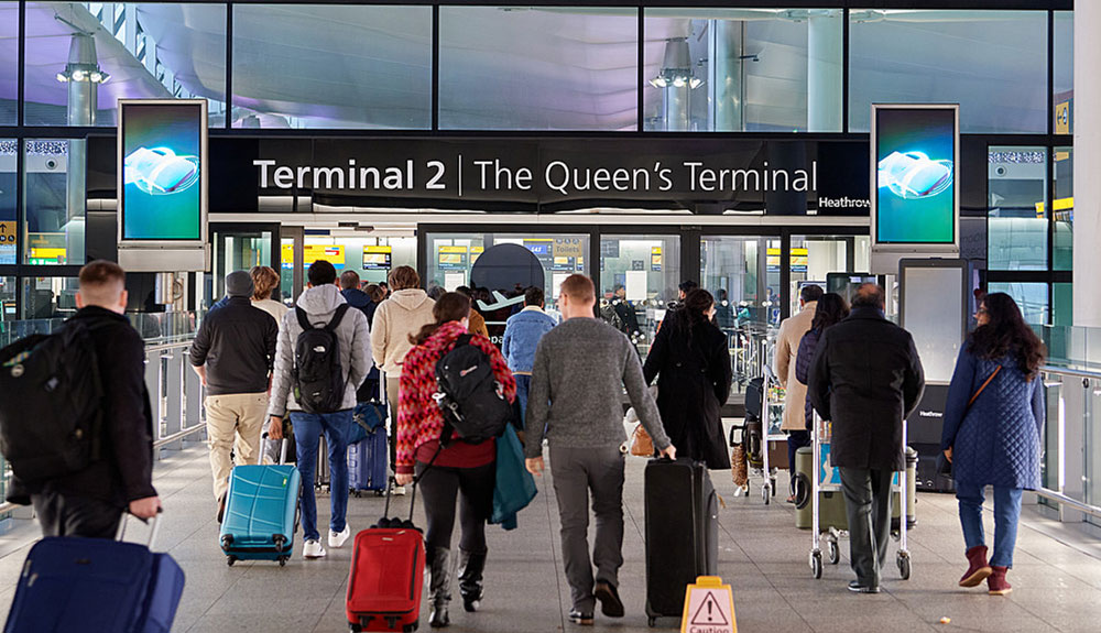 Heathrow Airport Terminal 2 (The Queen’s Terminal).
