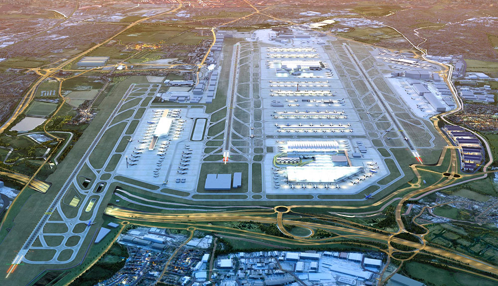 Conceptual image of Heathrow’s third runway.