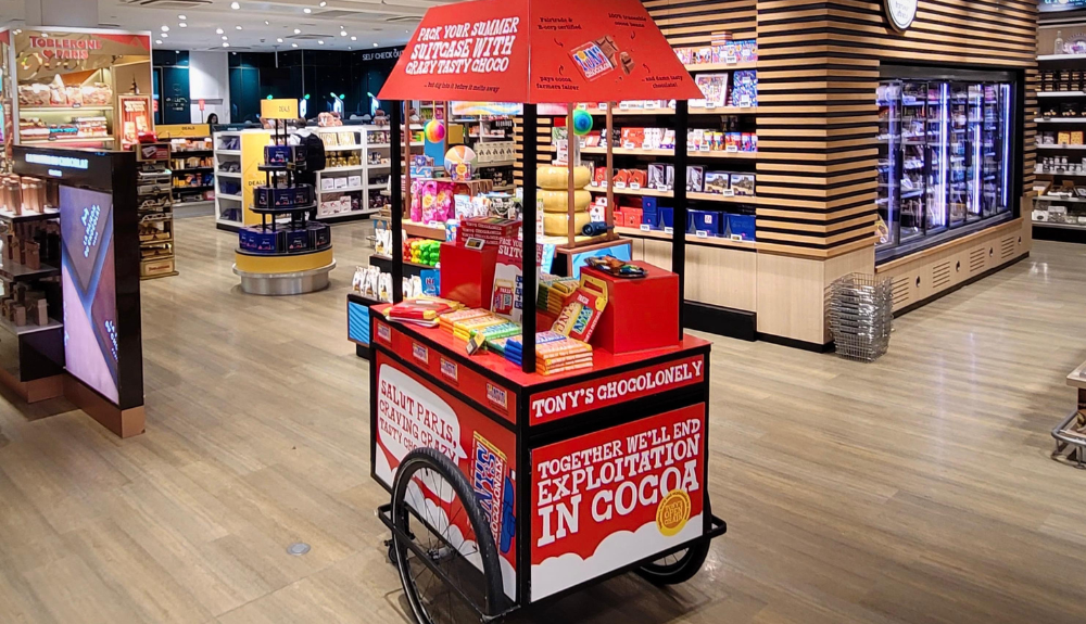 Tony’s Chocolonely expands airport presence with Lagardère