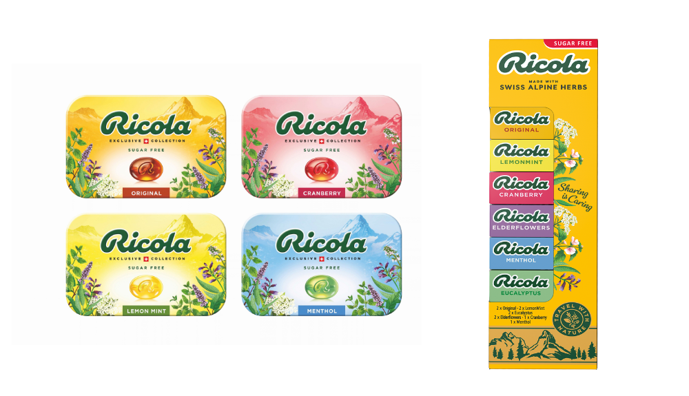 Front Emphasis Examples Ricola to debut refreshed travel retail identity at TFWA