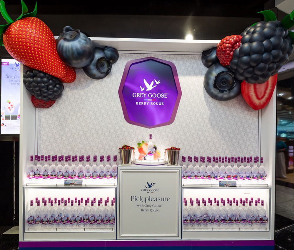 Grey Raspberry Fruit Grey Goose Rouge makes GTR debut at London Heathrow