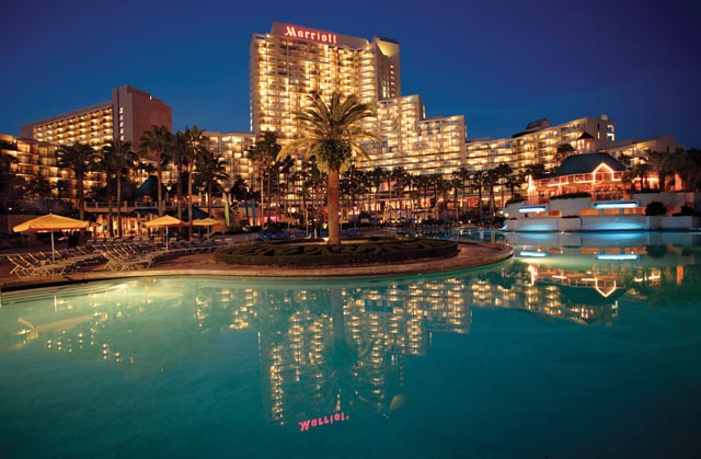 The Marriott-Orlando Hotel, where the show is being held.